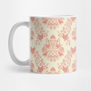 Damask Chickens Mug